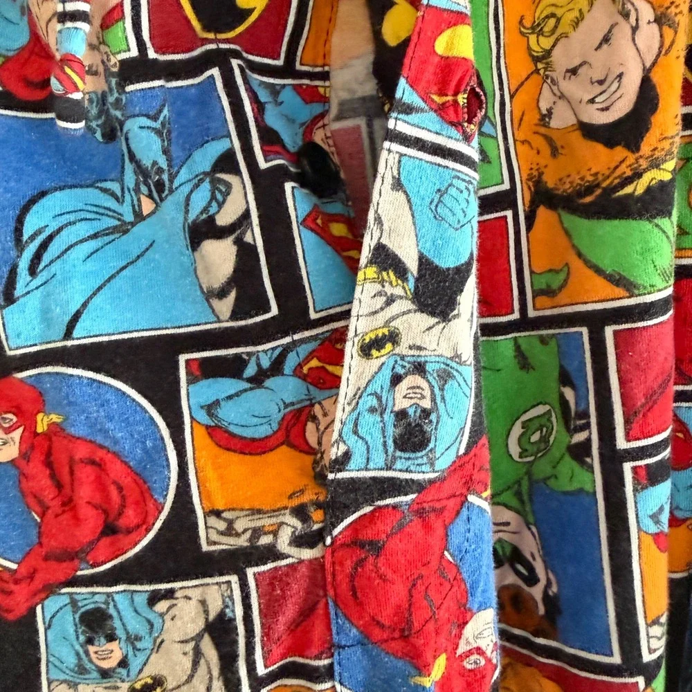 Vintage DC Comics Originals Justice League Pajama Pants Mens XL Comic Print